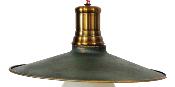 Suspension en métal finition bronze patiné style industriel - Luminaire vintage
