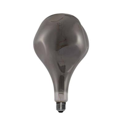 Ampoule décorative E27 LED - Poire cabossée grise fumée