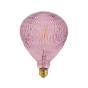 Ampoule LED déco Ballon Rose, culot E27, 4W , 300 lumens, lumière blanc chaud