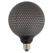 Ampoule globe E27 LED - Motifs hexagones - 6W - 1800K