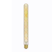 Ampoule LED - Tube géant verre ambré - culot E27 - 5W - 500 lumens
