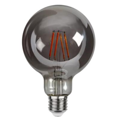 Ampoule LED forme globe verre fumé noir - G120 - Culot E27 - 8W - 3000K