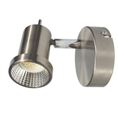 Spot intérieur en acier avec tête dirigeable - Ampoule LED 5W