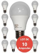 LOT DE 10 Ampoules LED culot E27 lumière noire - E27 - 6W