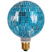 Ampoule LED décorative à facettes bleues - Globe culot E27 - 3.5W - 40LM - 6000K