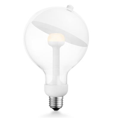 Ampoule LED culot E27 forme globe avec parabole blanche - Grand modèle G120