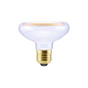 Ampoule LED E27 forme soucoupe - Avec filament lumineux