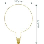Ampoule LED XXL - Globe filament spirale - 25x38 cm - Culot E27